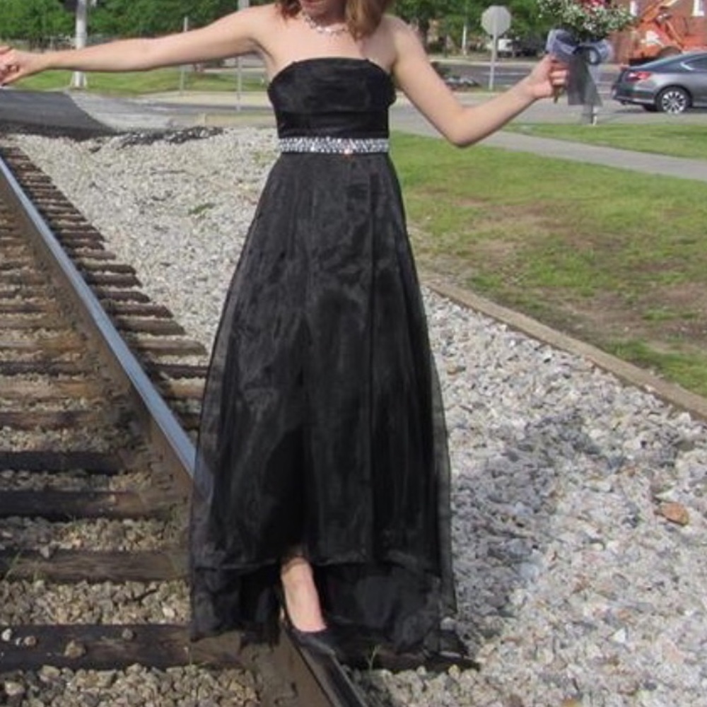 Black High-Lo Dress